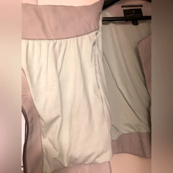 Maison Scotch mint leather jacket - Picture 5 of 16